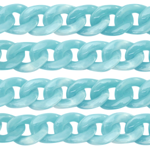 Acrylic chain 22mm Light Blue