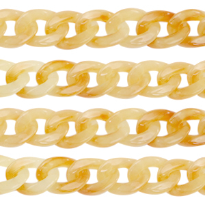 Acrylic chain 19mm Amber Orange