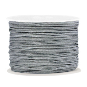 Macram&eacute; bead cord 1.0mm Slate Grey