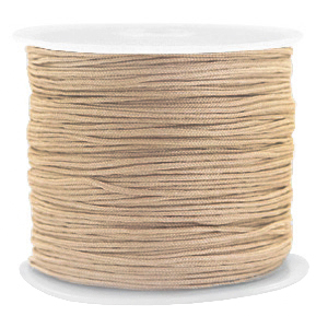 Macram&eacute; bead cord 0.8mm Bronze