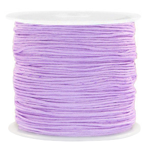 Macram&eacute; bead cord 0.8mm Lavender Lila