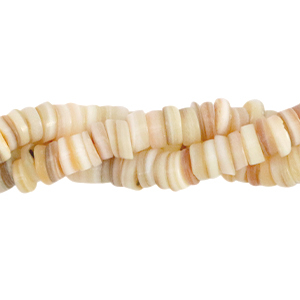 Shell beads disc 7mm Cream Beige