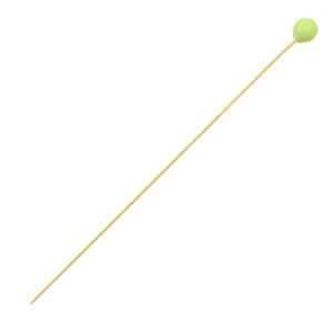 DQ European metal findings headpin 52mm Gold-Lime Green (nickel free)