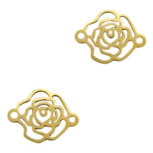 Stainless steel charms/connector rose Gold