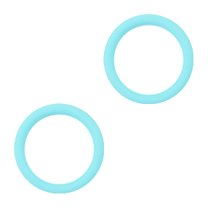 Rubber ends Light Blue