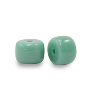 6 mm glass beads rondelle Malachite Green