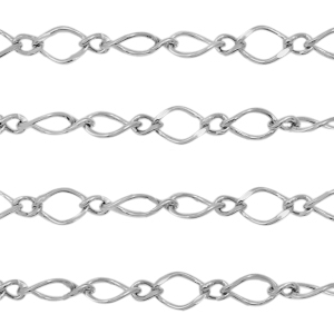 Stainless steel belcher chain anchor cable Silver
