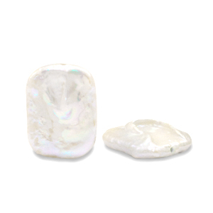 BQ Freshwater pearls rectangle Natural White