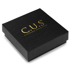 Jewellery box C.U.S&reg; 10x10cm Black-Gold