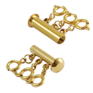 Stainless steel findings necklace separator Gold