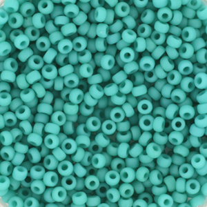 Miyuki seed beads 11/0 Opaque Matte Turquoise Green 11-412F