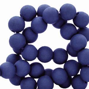 6 mm acrylic beads Dark Royal Blue