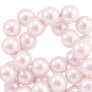 Glass pearls 4mm Light Pink