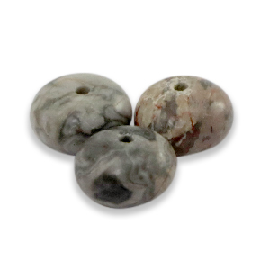 Natural stone beads Dolomite rondelle 8x5mm Beige-Grey