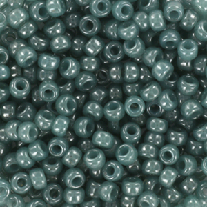 Miyuki seed beads 8/0 Ceylon Translucent Eucalyptus Blue 8-2376