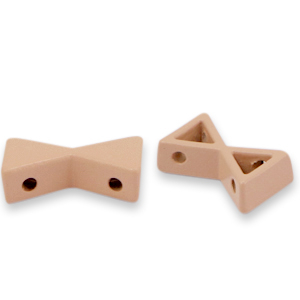 Tile beads sandglass Dusty Rose