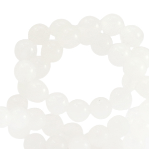 Natural stone beads Quartz 6mm White