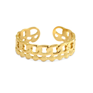 Stainless steel rings Gold