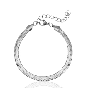 Stainless steel bracelets snake Silver