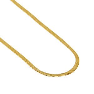 Stainless steel necklaces snake Gold