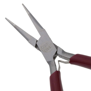Beadsmith long chain nose pliers Red-Silver