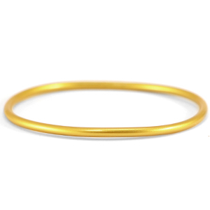 Inspired temple bangles 3mm size L Aspen Gold