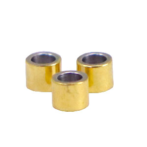 Stainless steel beads tube 2.5mm Gold