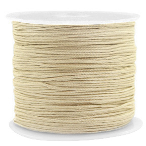 Macram&eacute; bead cord 0.8mm Golden Beige