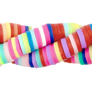 Katsuki beads 4mm Rainbow Fuchsia Mix