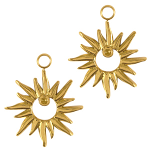 Stainless steel charms star Gold