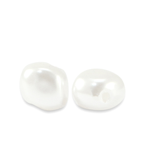 Imitation freshwater pearls White
