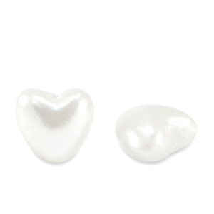 Imitation freshwater pearls heart White