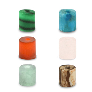 Natural stone beads mix disc 2x2mm Multicolour