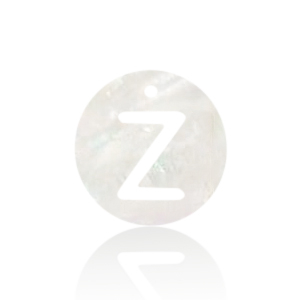 Shell pendants specials letter Z White (natural colour)