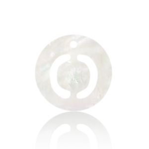Shell pendants specials letter O White (natural colour)