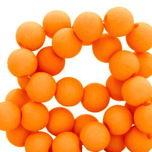 6 mm acrylic beads matt Orange Peel