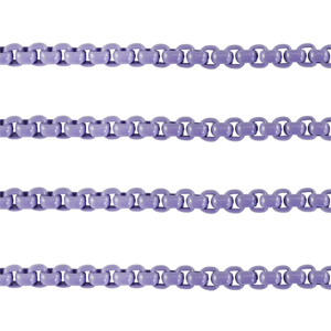 Belcher chain curb links 3mm Purple