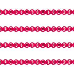 Belcher chain 3mm Magenta Pink