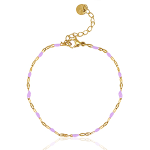 Stainless steel bracelets Lilac-Gold