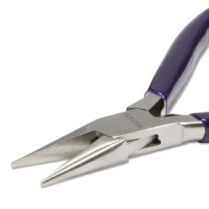 Beadsmith chain nose pliers with spring Silver