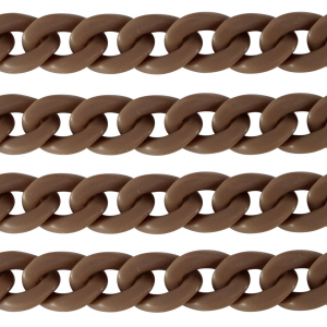 Acrylic chain 22mm matt Savannah Brown