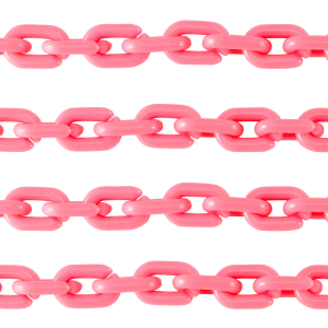 Acrylic chain 15mm shiny Hot Pink