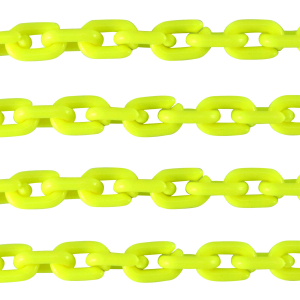 Acrylic chain 15mm shiny Neon Yellow