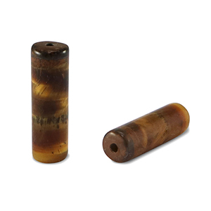 Natural stone beads Tigereye tubes Golden Brown