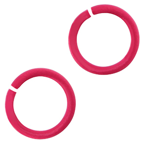 Colourful jewellery findings jump rings Neon Pink