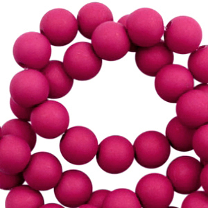 6 mm acrylic beads Magenta Purple