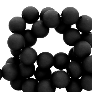 4 mm acrylic beads Black