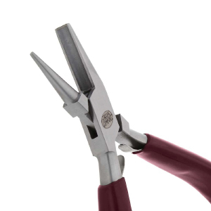 Beadsmith round-concave pliers Red-Silver