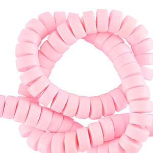 Polymer beads disc 7mm Baby Pink