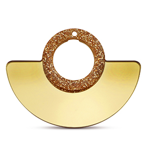 Statement charms Metallic Glitter Gold